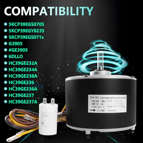 High-Efficiency Condenser Fan Motor 1/4 HP - 1100 RPM for HVAC Systems - Image 4