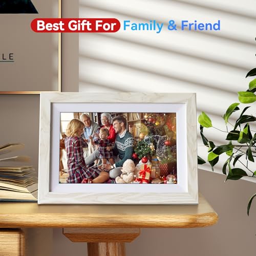 10.1 Inch WiFi Digital Picture Frame with HD Touch Screen - 32GB Memory & Auto-Rotate Feature - Image 7