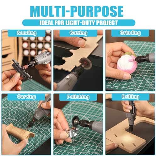 Variable Speed Cordless Rotary Tool Kit - 2.0 Universal Chuck - Image 6