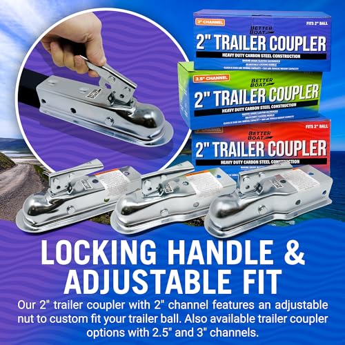 Heavy-Duty 2 Inch Trailer Coupler - Class II Marine Grade - Image 4