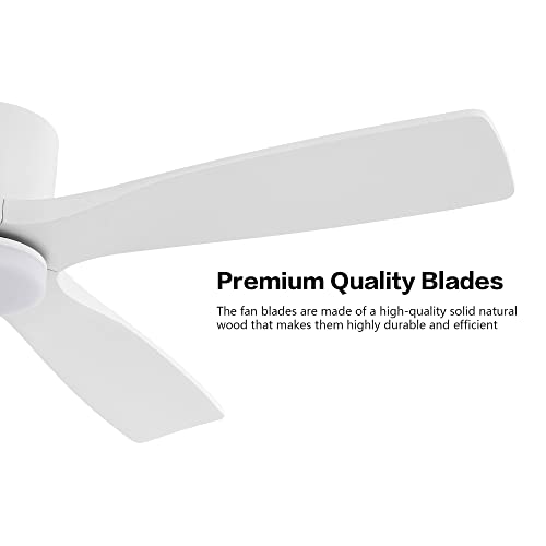 60 Inch Modern Flush Mount DC Ceiling Fan with LED Lights & Remote Control - Image 6