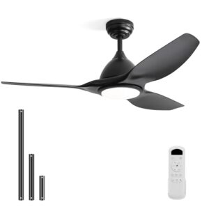 52-Inch Remote-Controlled Ceiling Fan with Dimmable Lights