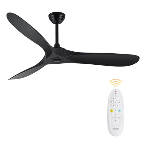 60 Inch Ceiling Fan with Remote Control - Energy Efficient & Noiseless Design