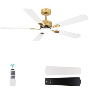 52 Inch Modern Ceiling Fan with Adjustable LED Lights and Remote Control
