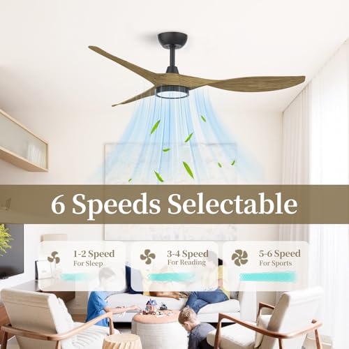 52-Inch Modern Ceiling Fan with LED Light and Remote Control – Quiet and Energy Efficient - Image 7