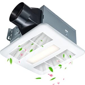 Quiet Bathroom Exhaust Fan with Integrated LED Light - Efficient Ventilation