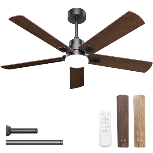 48-Inch Modern Ceiling Fan with Light and Remote Control - Perfect for Any Room