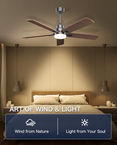 48-Inch Modern Ceiling Fan with Light and Remote Control - Perfect for Any Room - Image 6