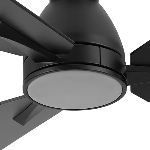 52" Low Profile Ceiling Fan with LED Light and Remote Control - Image 6