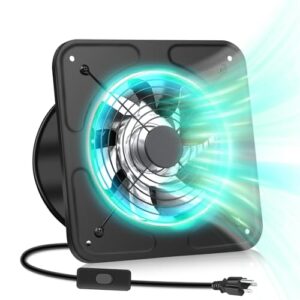 High-Efficiency 8" Kitchen Exhaust Fan with Backdraft Damper