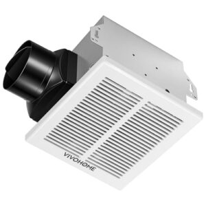 High-Efficiency Bathroom Exhaust Fan with Humidity Sensor - 80 CFM