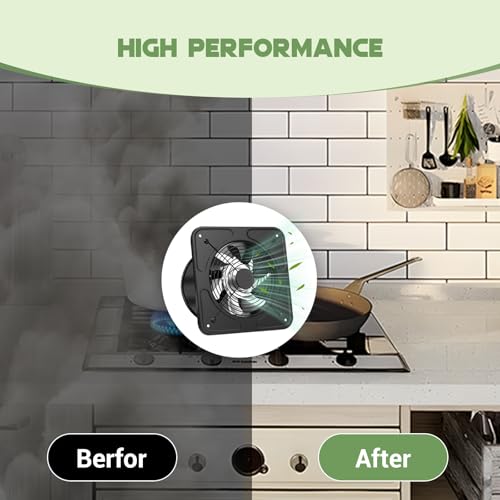 High-Efficiency 8" Kitchen Exhaust Fan with Backdraft Damper - Image 5