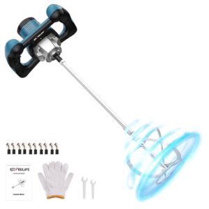 2400W Handheld Electric Cement Mixer with 6 Adjustable Speeds