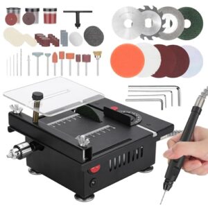 100W Mini Table Saw - Versatile Cutting and Sanding Solution