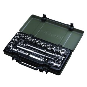 19-Piece 3/8" Drive Tool Socket Set with Ultra Torque Ratchet