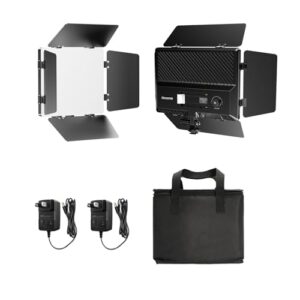 Dazzne D30 LED Video Light - Dual Power, 2400 Lux - Perfect for Photography & Videography