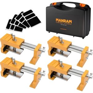 Premium Cabinet Clamps with Protective Case - 4 Pack
