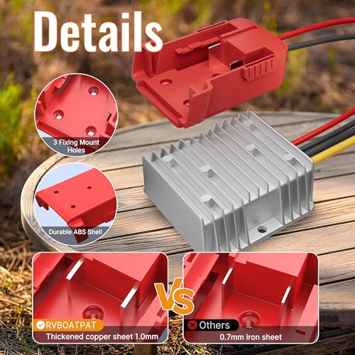 Step Down Converter 18V to 12V Power Adapter for Milwaukee M18 Batteries - Image 3