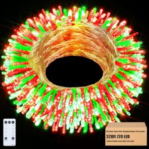 Color Changing 328ft LED Christmas String Lights - 720 Bulbs with Remote Control