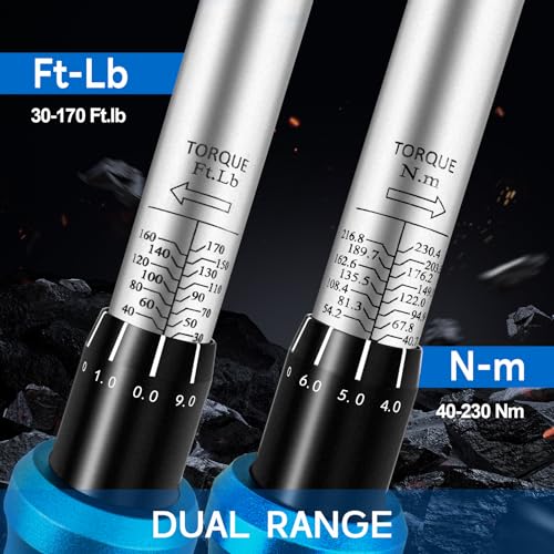 Precision 1/2-Inch Drive Click Torque Wrench - 30-170 ft.lb/40-220 Nm - Image 3